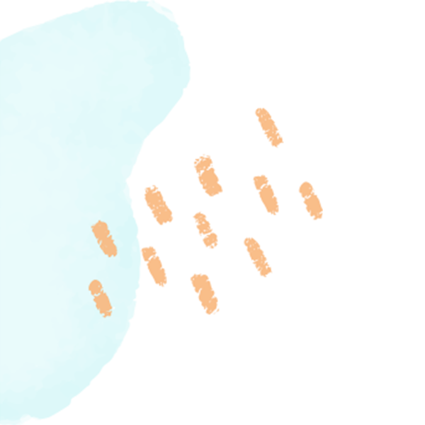 装飾(水色のブロブ)