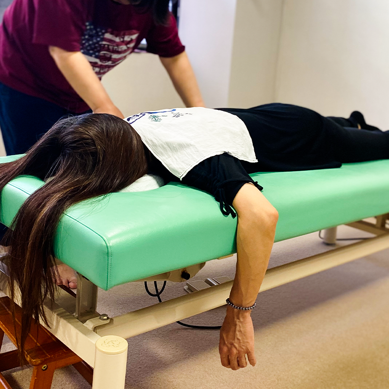 施術の様子